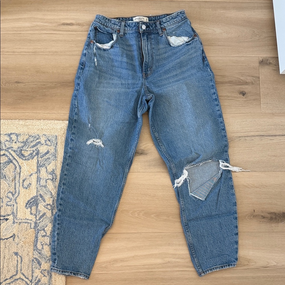 Abercrombie & Fitch High Rise Blue Jeans
